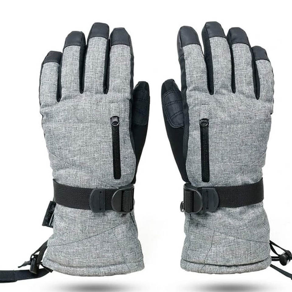 High Quality Neoprene Full Finger Ski Gloves Drawstring Closure Waterproof Breathable Customized Colors Sizes for Unisex Skiing