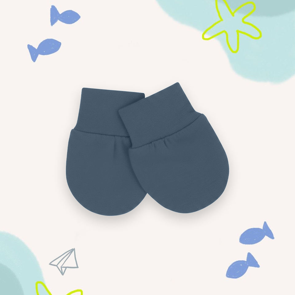 Infant Mittens Soft Cotton 95% Bamboo, 5% Spandex Scratch Protection Baby Gloves