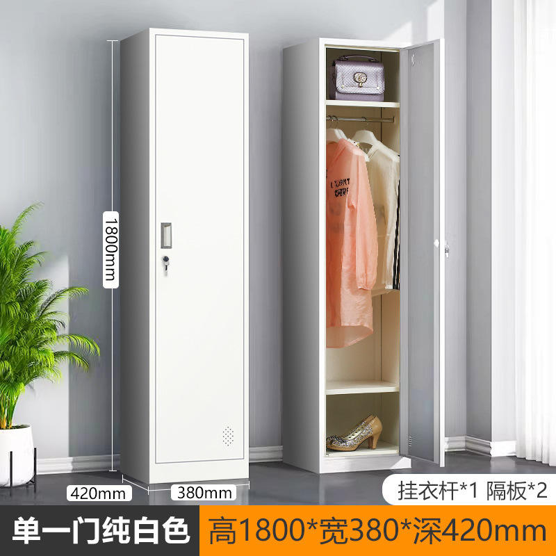 Modern Single-door Steel Locker Cabinet Space-Saving Durable Lockable ...