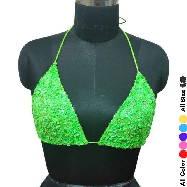 High Quality Women's Push-Up Swimwear Handmade Green Shell Beaded Bikinis Knitted Beachwear Bathing Suits Sexy and Elegant