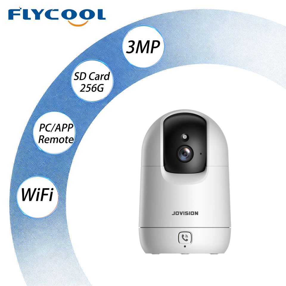 H950E Compact 3MP Pan Tilt Camera Surveillance IP Camera and Desktop Ceiling Mount