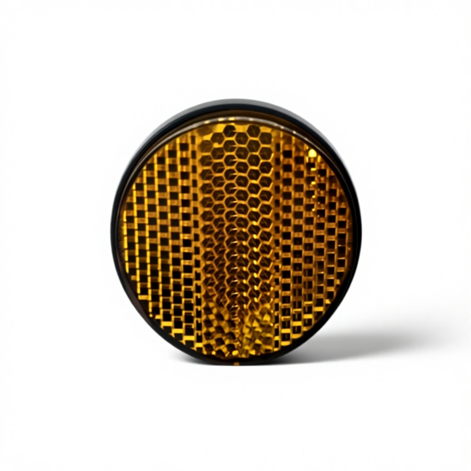 Factory Supplier's Acrylic 48.3mm Round Bicycle Reflex Reflector for E-Bike & Scooter Riding Warning Reflective Accessory