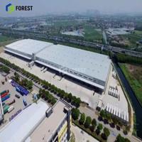 Prefabricated Heavy Steel Warehouse with Long-span Grid Structure Pipe Rack System Integration Welding & Cutting Services