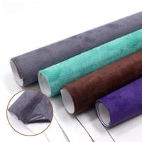 High Eco 0.8mm Velvet Suede PVC Faux Synthetic Self-Adhesive Leather Sticker Roll Artificial Upholstery Car Interior Repair