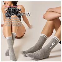 High Quality Crew Designer Cotton Ankle Men's Logo Unisex Compression Sports Custom Socks Spring Youth