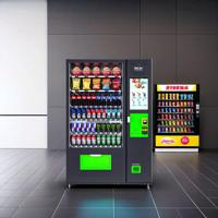 Automatic Cold Drink Food Vending Machine UV Sanitization Remote Monitoring SDK Enabled Cloud-Based Integration Accepts