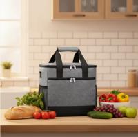 FH Large Capacity 20L Portable Ice Bag Oxford Cloth Thickened Thermal Insulation Durable Waterproof Zipper Closure Cooler Bag
