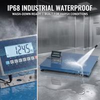 Jili Sturdy Electronic Floor Scale 6000kg Carbon Steel 30x30cm IP68 OIML C3 Certified for Postal Logistics & Commercial Weighing