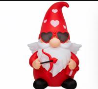 Wholesale Valentine's Day Decoration Flamingo Ornaments Party Decor Gnome Santa Claus Love Heart Shape Inflatable