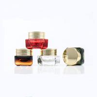 Hot Sale  15g Small Face Cream Eye Cream Glass Jar with Lid Customized logo Printing Cosmetic Packaging Glass Jar