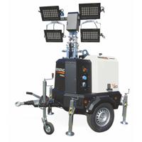 Portable Construction Light Tower with RGB Emitting White Light Solar & DC Power Supply Diesel Fuel Factory Sale Generator