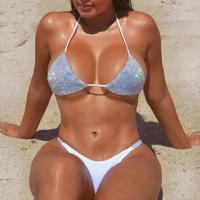 2021 Designer Sexy Bikini for Women Beach Wear Luxury Two Piece Rhinestone Swimsuit Swimwear