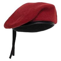 Maroon 100% Wool Knitted Beret Hats Unisex Customised Royal Blue for Formal Sports & Casual Outdoor Occasions