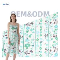 Custom Designed 100% Organic Lyocell Woven Fabric Digital Printed Eco-Friendly Lady Dress Men's Garment Competitive Sleepwear