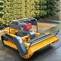 All-Terrain Grass Cutting Robot CE EPA Certified Petrol Farm Machines Rubber Remote Control Motor Flail Lawn Mower