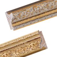 Moldurarte Classic Wide Adjustable Eco-Friendly Wooden Picture Frame Moulding Hand-Finished Gallery Style Plaster Veneer Finish
