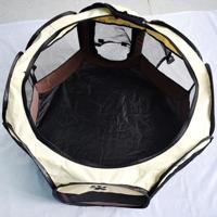 Customizable Dog Playpen Durable Oxford Cloth Foldable Secure Portable Pet Carrying Cage Modern Zipper Padded House Box