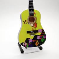 Exclusive Miniature Beatles Guitar 10 Inch with Stand for Decoration and Music