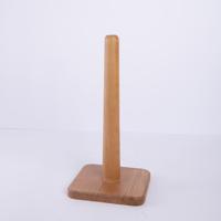 Wholesale Beech Wood Kitchen Tissue Holder Natural Solid Wooden Paper Towel Stand Premium Handcrafted Bathroom Kitchen Organizer