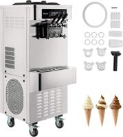 Commercial Automatic Ice Cream Maker 3 Flavors Soft Serve High Productivity 220V Fruit Business Ice Cream Truck