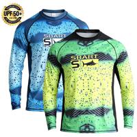 OEM ODM Quick Dry Anti-UV UPF 50+ Breathable Sporty Sun Protection Long Sleeve Fishing Shirt for Summer Angling