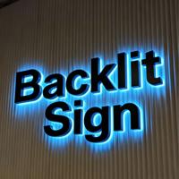 Custom commercial led illuminated Backlit Signs Business Shop 3D Letter Signage Led Sign Board Logo Outdoor Channel Sign