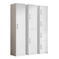 Modern Single-door Steel Locker Cabinet Space-Saving Durable Lockable Office & Dormitory Storage with Large Capacity