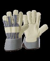 Economical Cheap Rigger Cow Split Leather Safety Gloves Fireproof Gardening Protective Gloves EN420 Certified AZO/Chrome Free