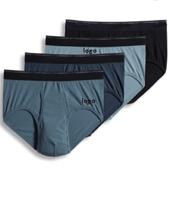 Men's Breathable Low-Rise Eco-Friendly Underwear Brief-4 Pack 95% Cotton 5% Spandex Machine Wash Imported Knitted Bangladesh