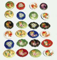 Handmade Russian Fashion Brooches Wood with Hand Painted Jewelry Accessories and Crafts for Party Souvenirs and Gifts