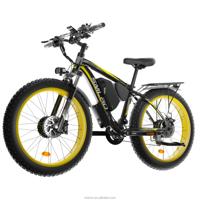 48V Electric Hybrid Bicycles 22 Speed 60 km Range Carbon Fibre Rear Hub Disc Brake City Snow Off-Road Fueled Lithium Battery