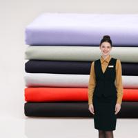 Factory Wholesale Polycotton Twill Woven Herringbone/Plain Garment Workwear Uniform Fabric Medium Weight for Hotel Front Office
