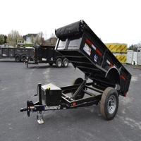 Hot Selling High Capacity Agricultural Farm Dump Tipping Hydraulic Trailer Four Wheel Grapple Trailer Available For Selling
