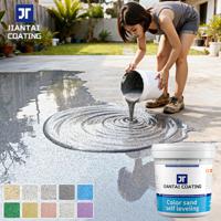 High Hardness Self-Leveling Liquid Coating Wear-Resistant Sun Protection Simple Brush Application Colored Sand Floor Paint