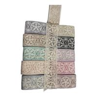 High Quality Designer Cotton Net Lace Ribbons Crochet Yarn Embroidered Sequins Handmade Garter Dress Decoration Wholesale Price