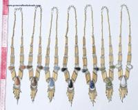 Handmade Ethnic Women's Fashion Chains Bamboo and Natural Peruvian Color Piedra Stones Necklaces