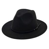 Latest Design Export Oriented 100% Acrylic Fedora Hats & Caps for Men with Plain Pattern Ribbon & Rope Customized Color & Size