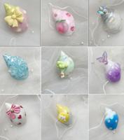 Handmade Modern Style Resin Hermit Crab Shell Eco-Friendly Reusable Lightweight DIY Replacement Shell Craft Decoration 2.5-3cm