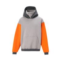 OEM Customized Breathable Waterproof Ski Suit Casual Outdoor Hoodie Jacket and Ski Hoodie for Skiing and Snow Sports GREY/ORANGE