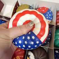 8.5CM Cartoon Gold Glitter Bead Big Bun Squeeze Toy Blind Box Lala Fun  Steamed Bun Toy