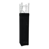 Portable 6 Foot White Totem Cover with Lighting Truss Stand and Scrim Cover Sleeve Sock