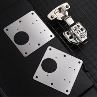 Modern Stainless Steel Door Hinge Repair Kit Durable Furniture Hardware Home Office Cabinet Easy Fixing Hinge Plate Board 35mm