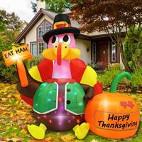 Hot Sales 6 FT Thanksgiving Lnflatables Turkey Outdoor Decorations Inflation Blow up for Party Decor