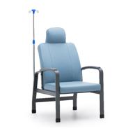 Medical Transfusion IV Infusion Chair Hospital Clinic Modern Foldable Wheeled Adjustable Fabric Mingle Furniture