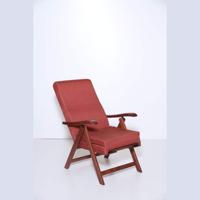 Professional Losangeles Armchair - Wood Recliner with Foldable Footrest, Shaped Foam Padding - Versatile and Durable
