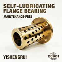 High Precision Maintenance-Free JDB Bronze Flange Bushing Solid Lubricant Bearing for Industrial Equipment