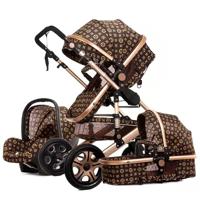 4 1 Compact Foldable Stainless Steel Frame Cotton Linen Baby Safety Seat Stroller Adjustable Top Comfort Car Seat Base Accessory