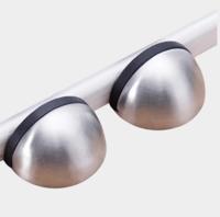 Modern Stainless Steel Magnetic Door Stopper for Hotels and Commercial Spaces Zinc Alloy Wood Rubber Metal Solutions