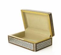Elevate Your Jewelry Collection with the Captivating Elegance of This Egyptian Handmade Jewelry Box in Mother of Pearl