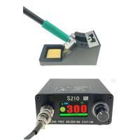S210 ESD Safe Temperature Adjustable Digital Display Soldering Tip Welding Iron Soldering Rework Station for Electronic Repair
